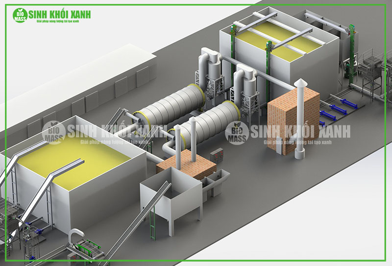 Tư vấn thiết kế nhà máy sản xuất viên nén mùn cưa